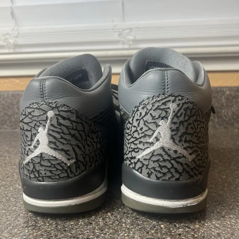 Nike Air Jordan Flight Club 80's Cool Gray/Black 599583-004 Men's Shoes Size 13.